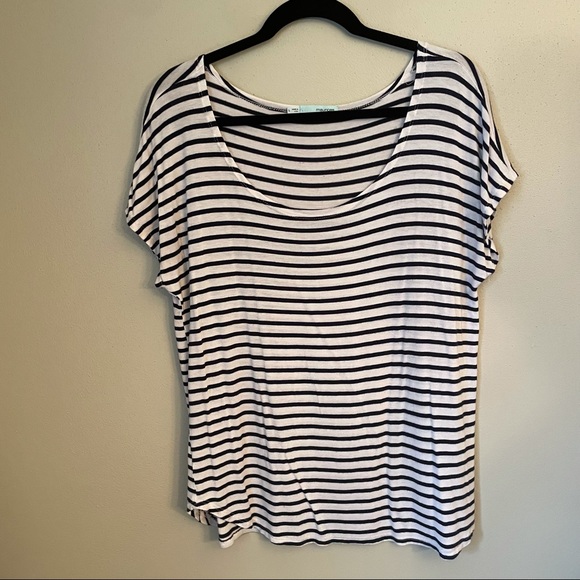 Maurices Tops - Maurices Wide Neck Striped Top